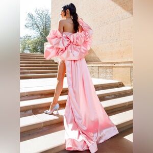 CUSTOM Pink Satin Cape
